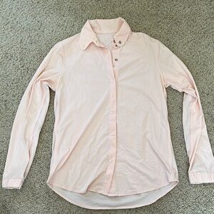 Lululemon button down Light Pink Long Sleeve Shirt